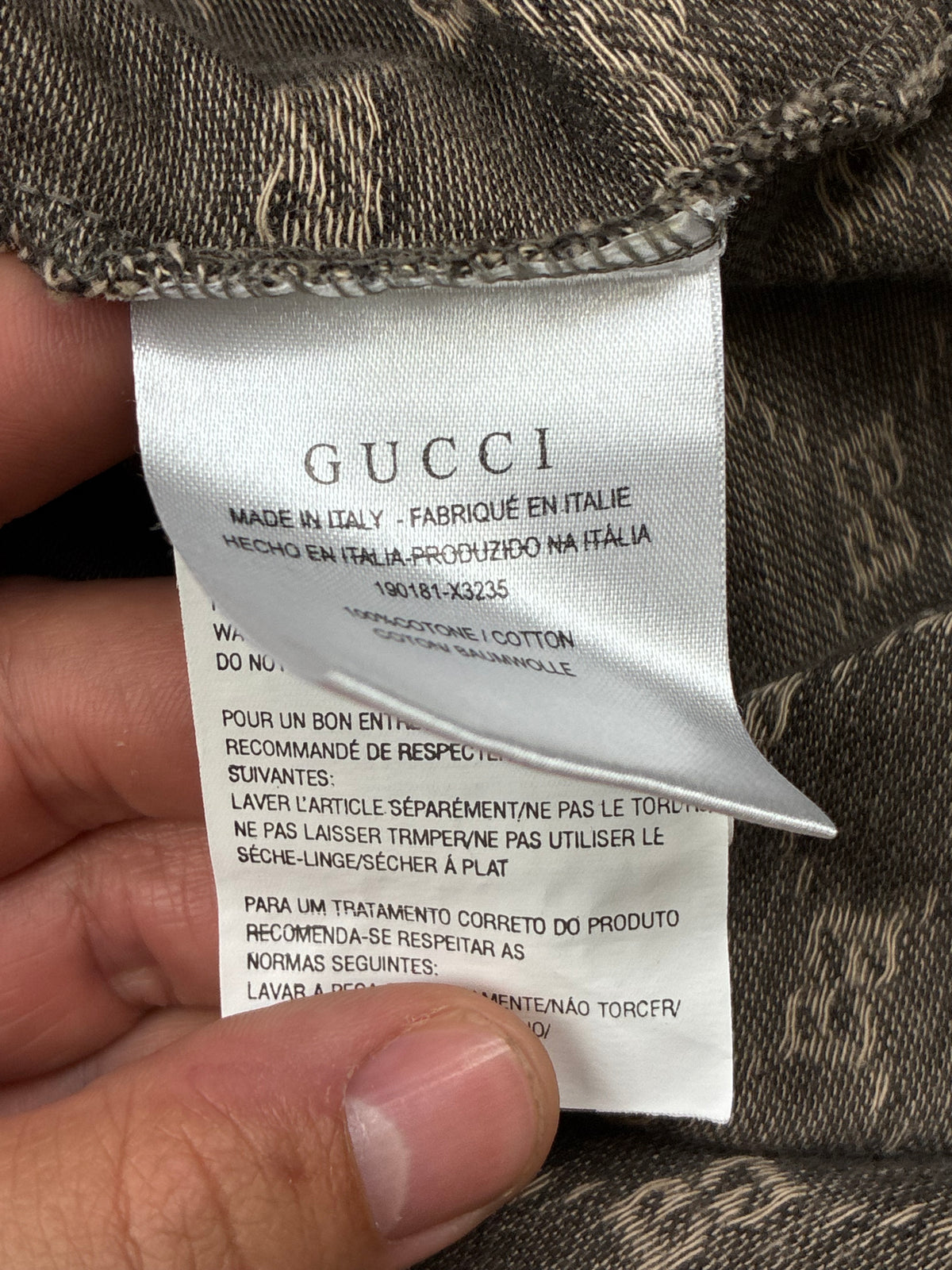 vintage Gucci polo long {S}