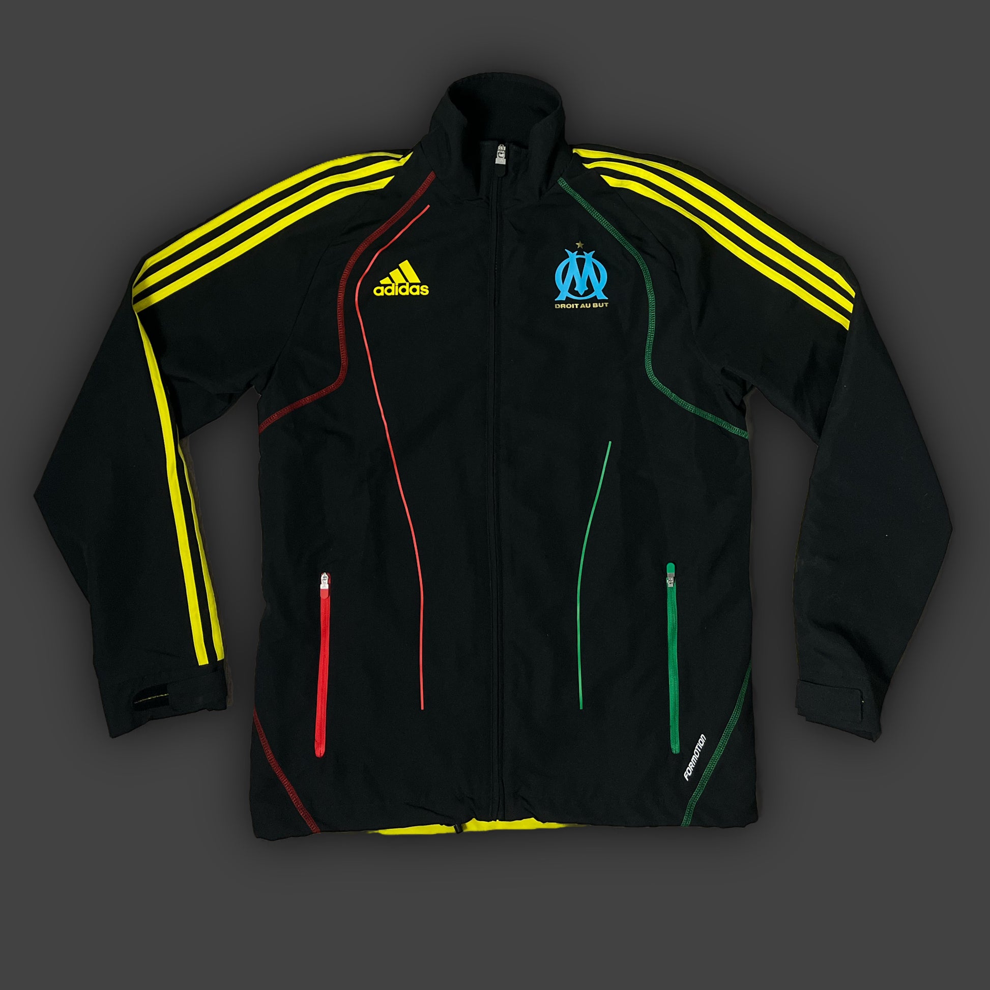 vintage Adidas Olympique Marseille X Bob Marley windbreaker {M}