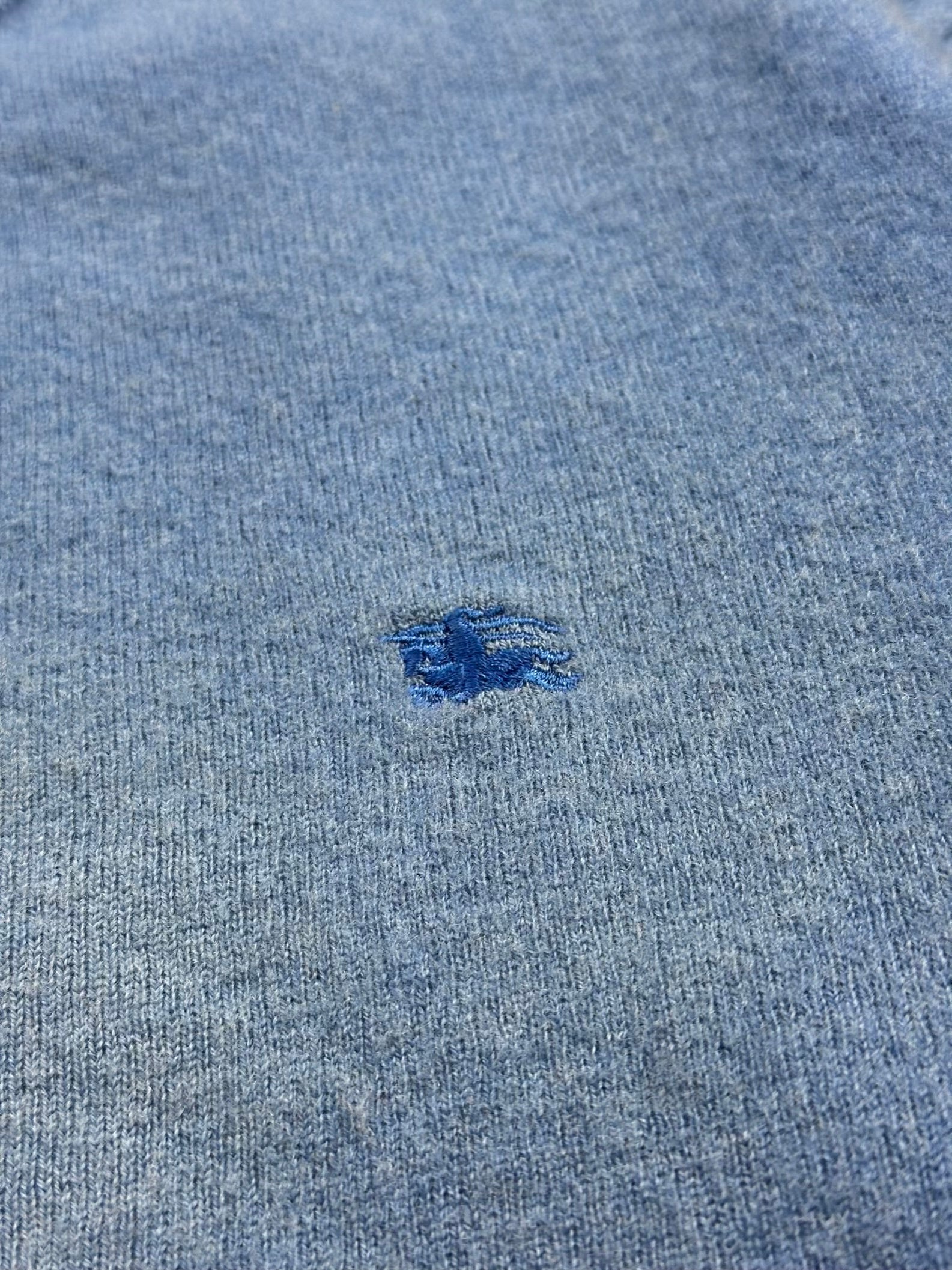 vintage babyblue Burberry knittedsweater {S}