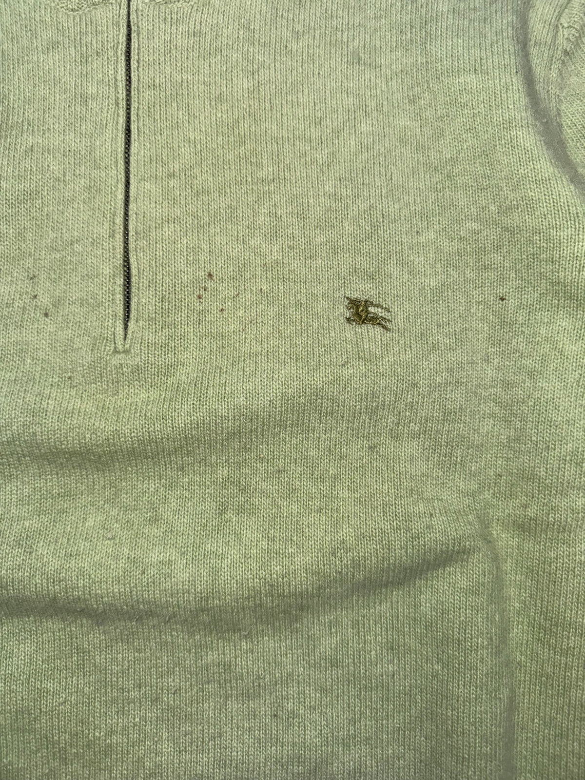 vintage Burberry quarterzip {M}