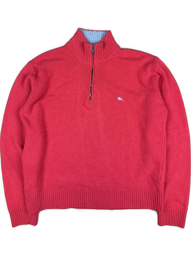 vintage Burberry quarterzip {M}