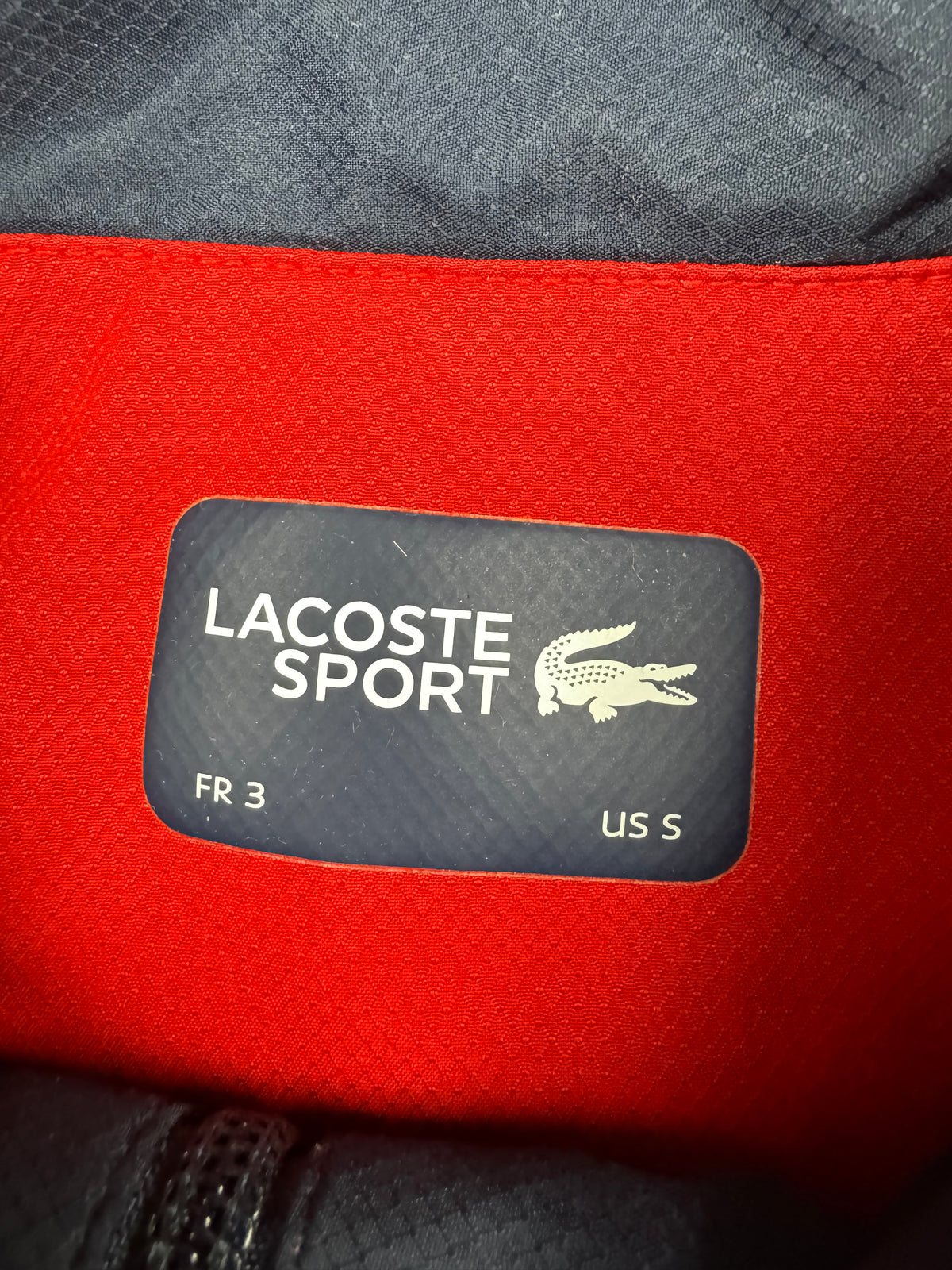 navyblue Lacoste windbreaker {M}