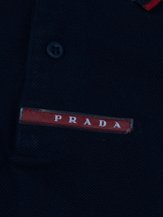 vintage black Prada polo {L}