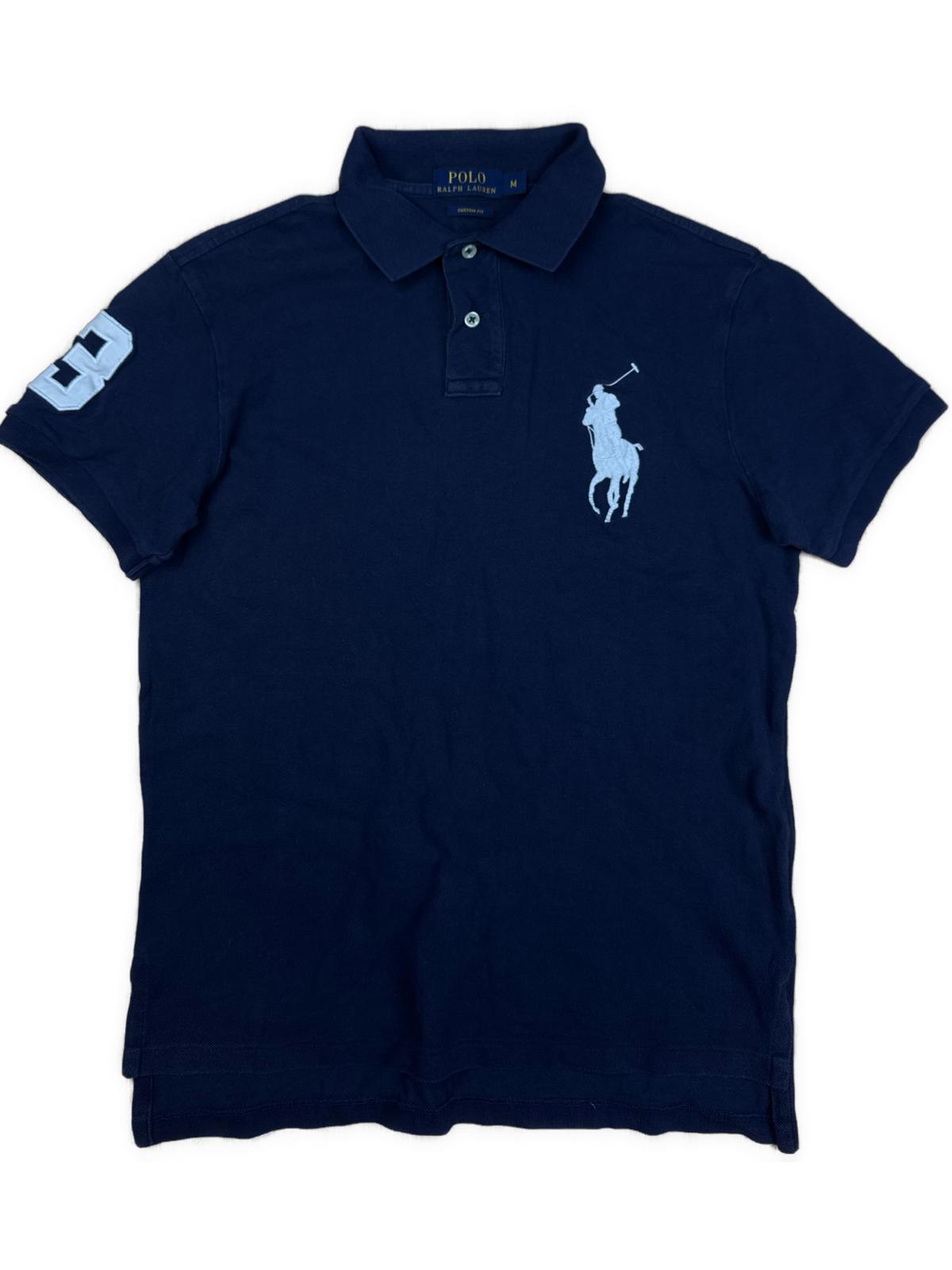 vintage navyblue Polo Ralph Lauren polo {M}