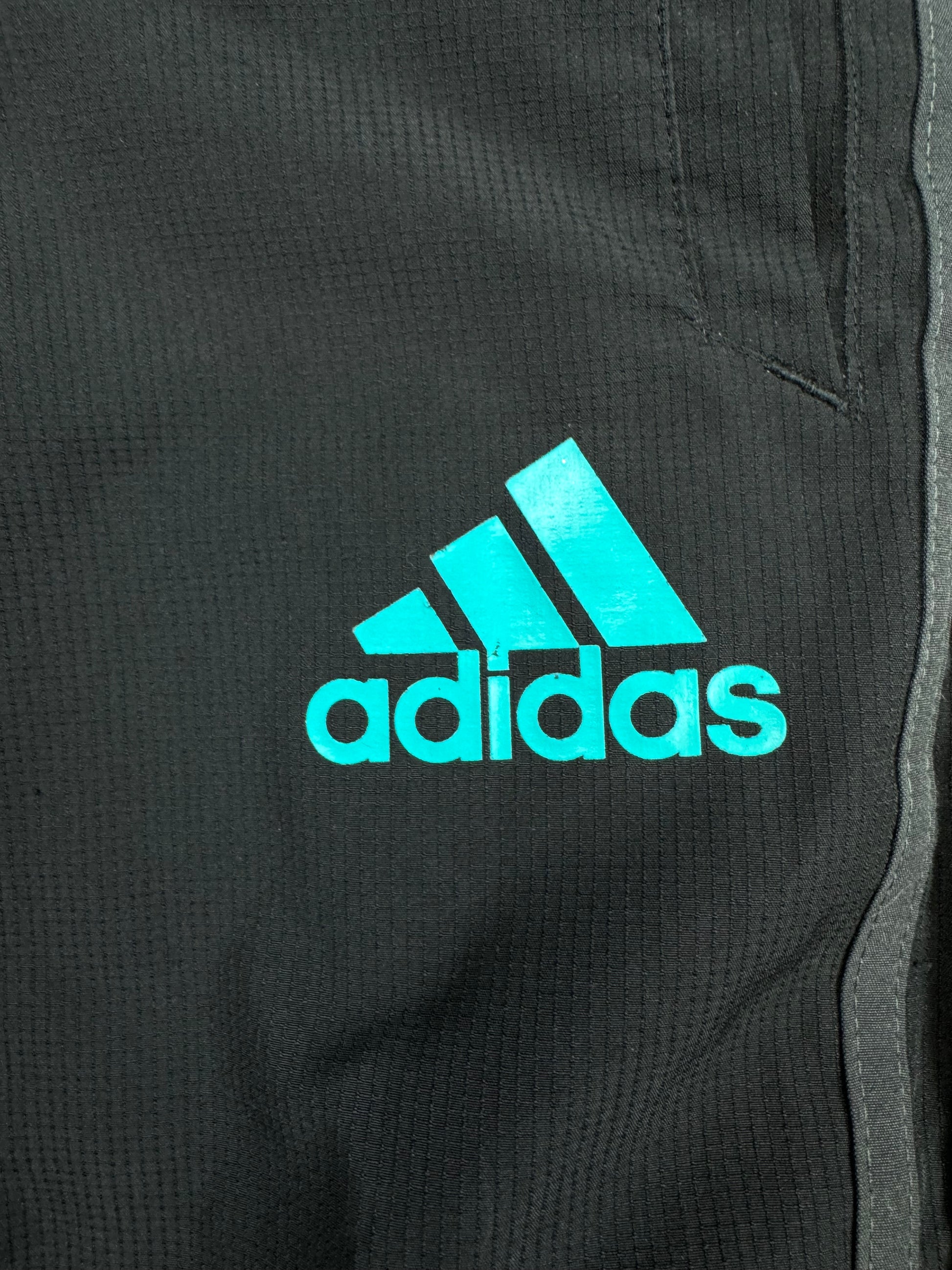 black Adidas Real Madrid trackpants {XS}
