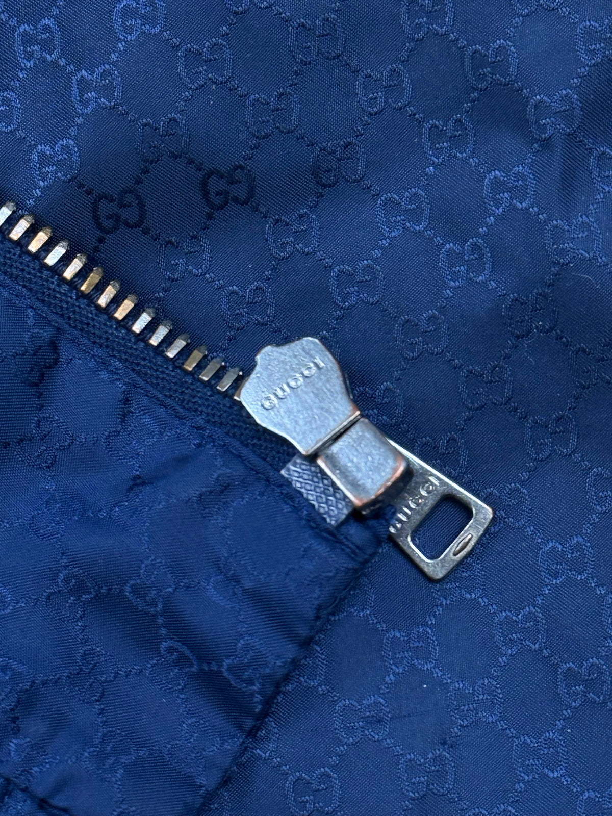 vintage navyblue Gucci monogram windbreaker