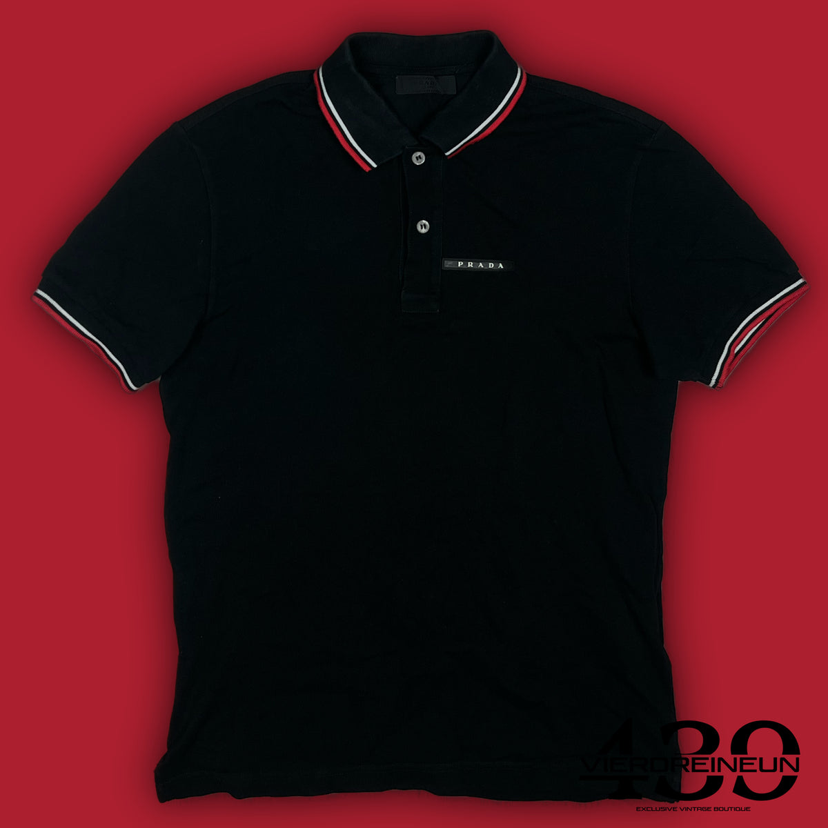 black Prada polo {S}