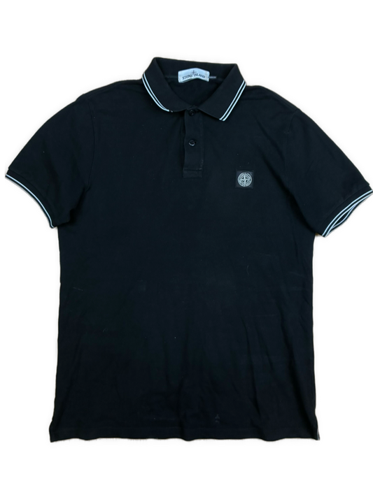 vintage black Stone Island polo {L}