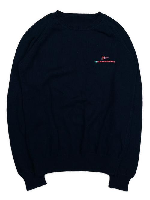 vintage navyblue Prada Americas Cup X North Sails knittedsweater