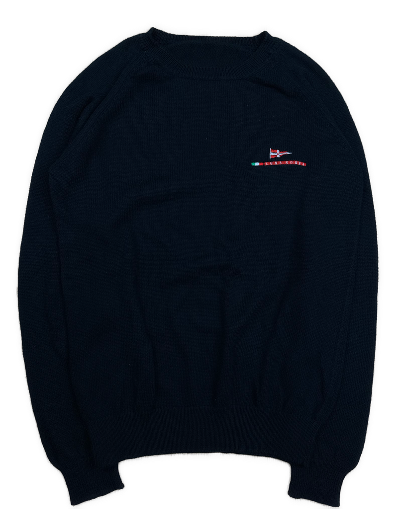 vintage navyblue Prada Americas Cup X North Sails knittedsweater