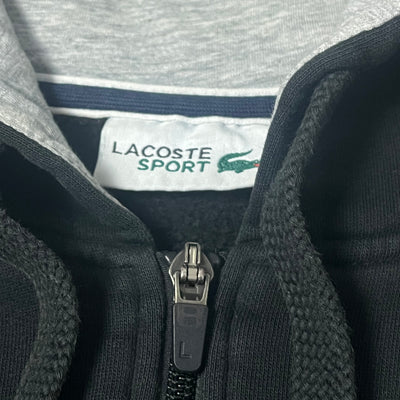 black Lacoste sweatjacket {S}