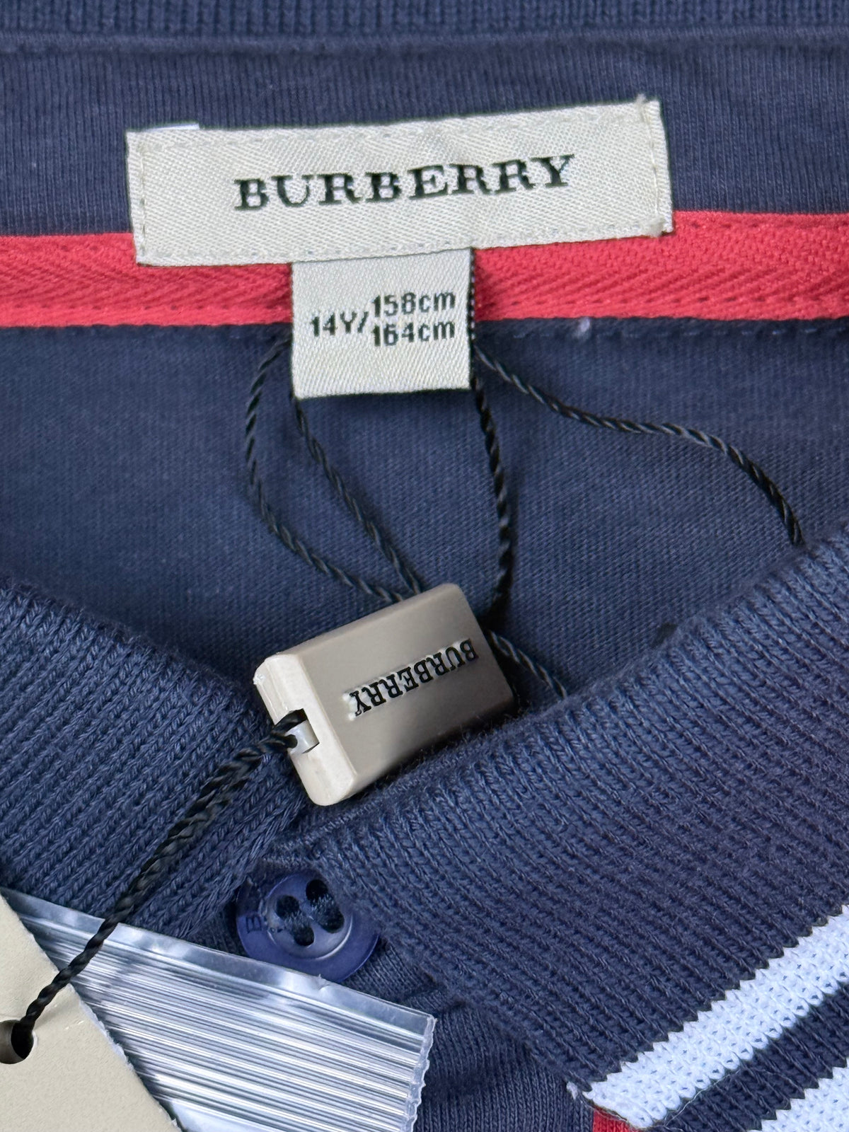 vintage Burberry polo long DSWT {XS}