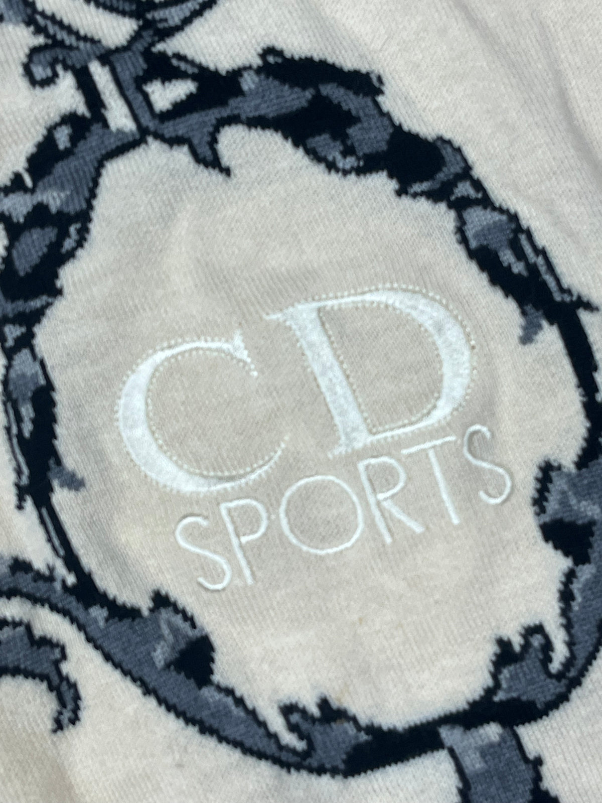 vintage CD Christian Dior sports knittedsweater {S}
