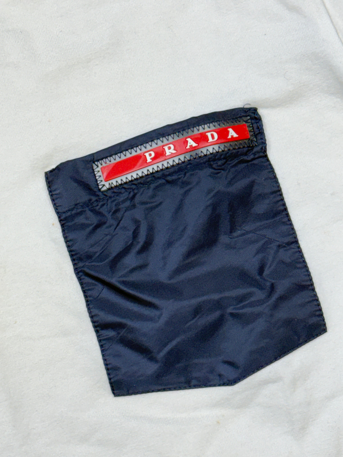 white Prada t-shirt