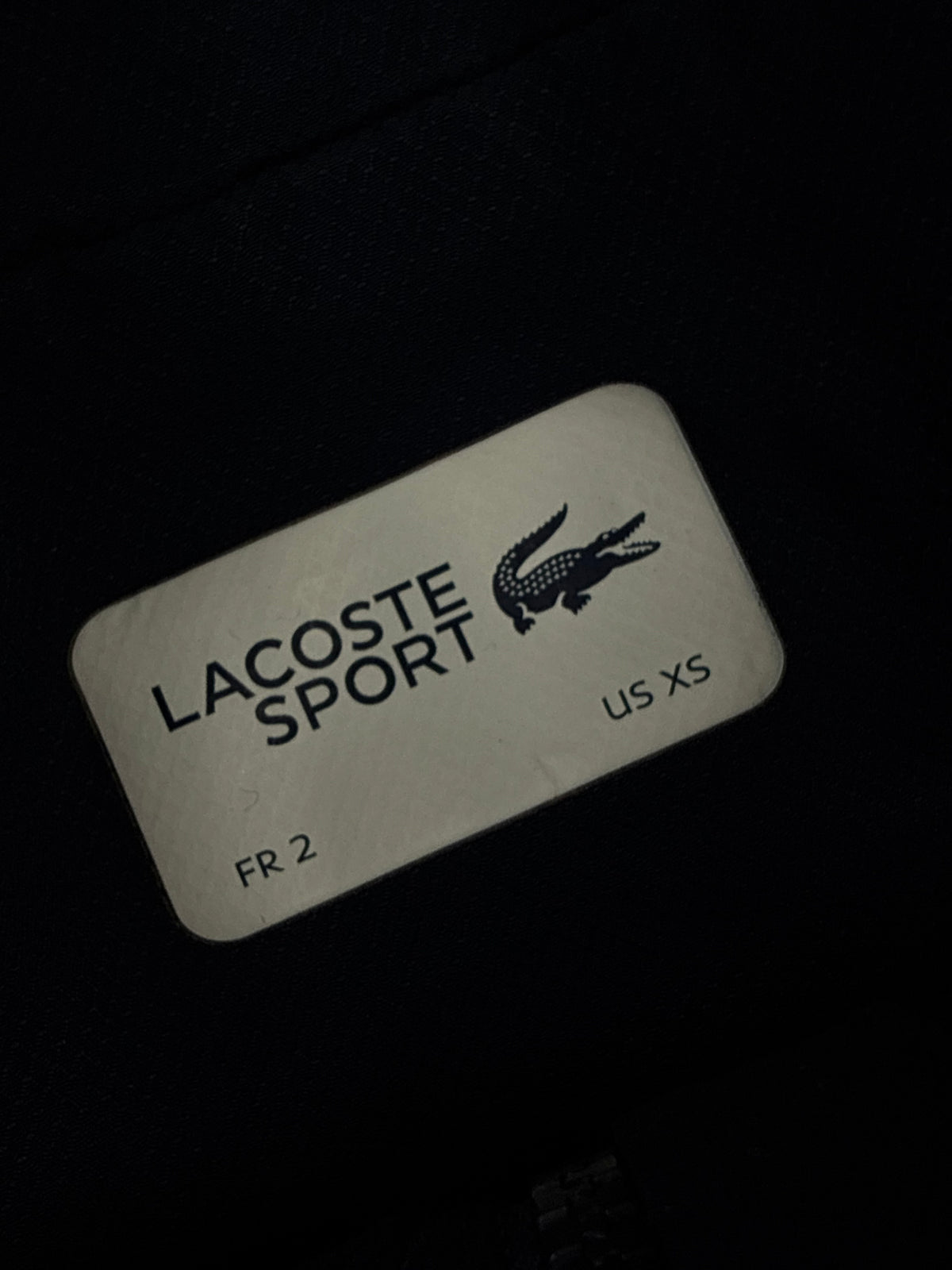navyblue Lacoste windbreaker {S}