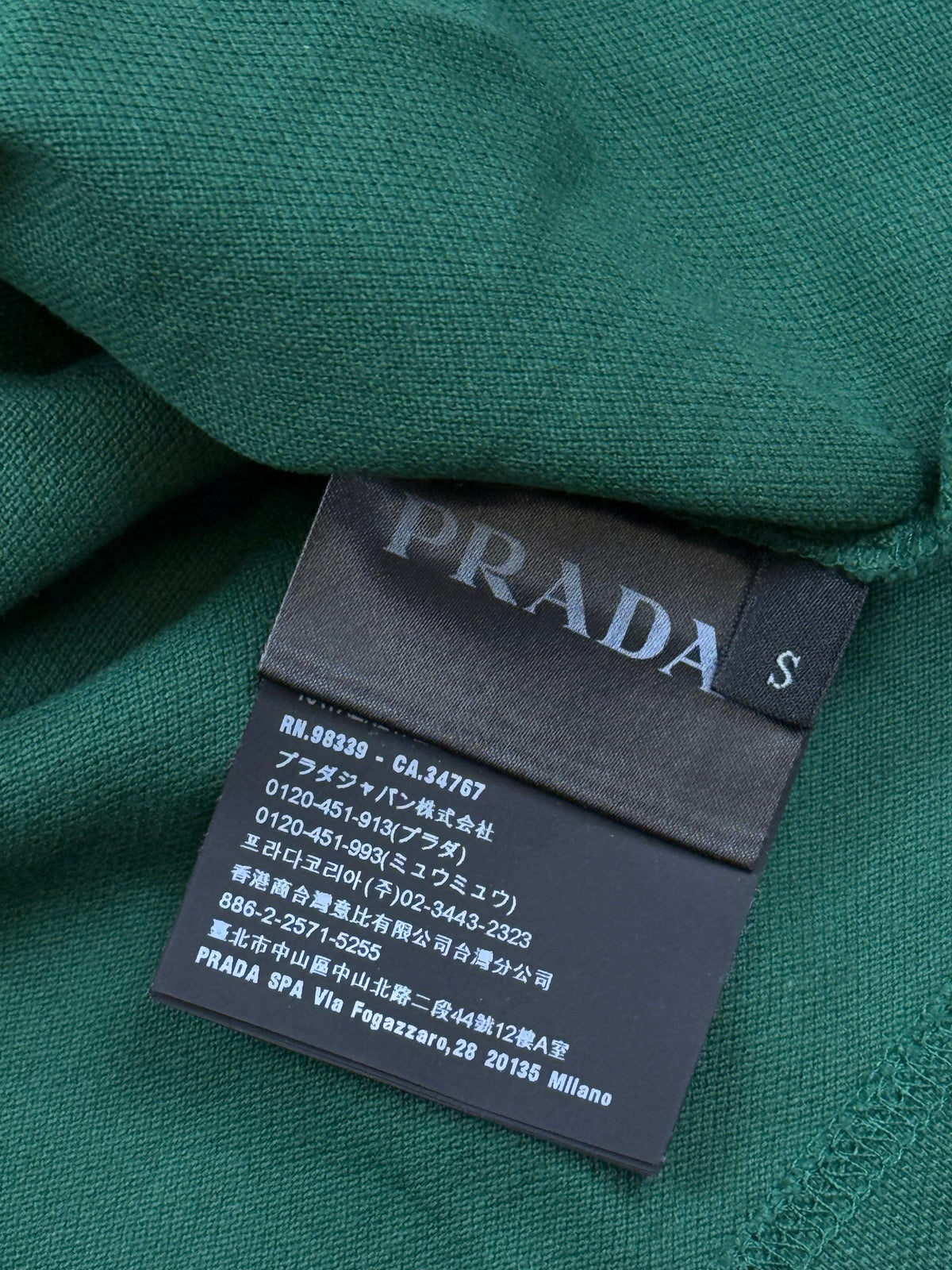 green Prada polo {S}
