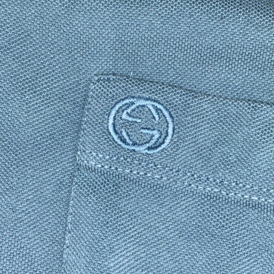 vintage babyblue Gucci polo {XL}