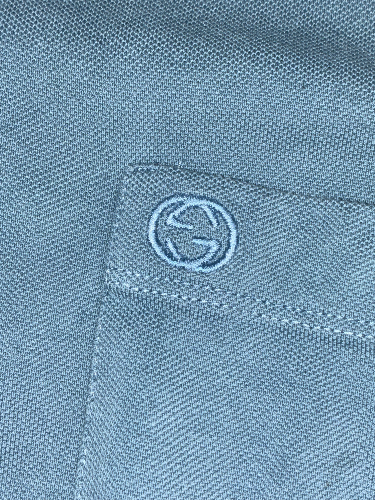 vintage babyblue Gucci polo {XL}