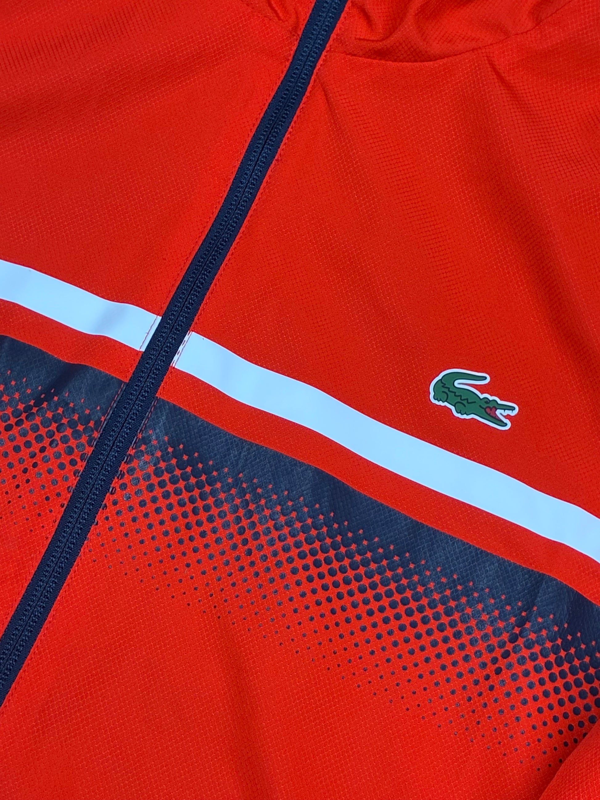 orange Lacoste windbreaker {S}
