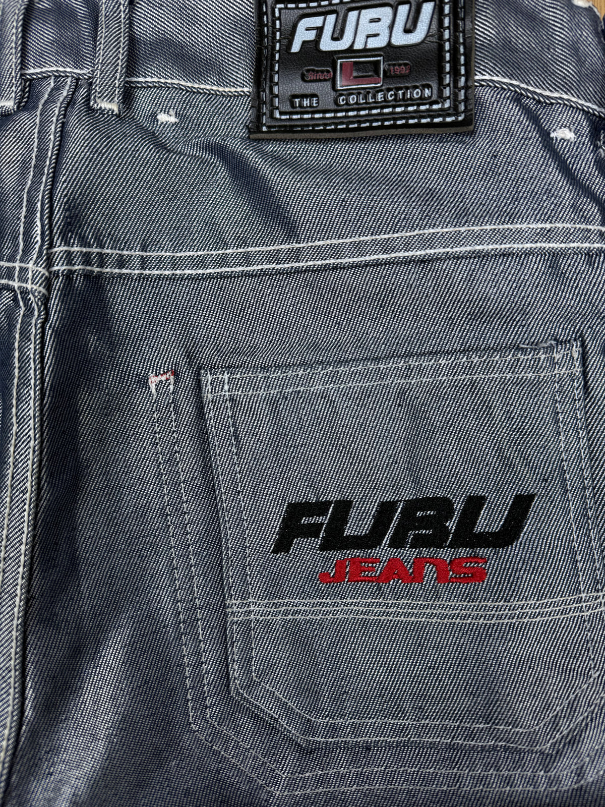 vintage reversible Fubu jeans {S}