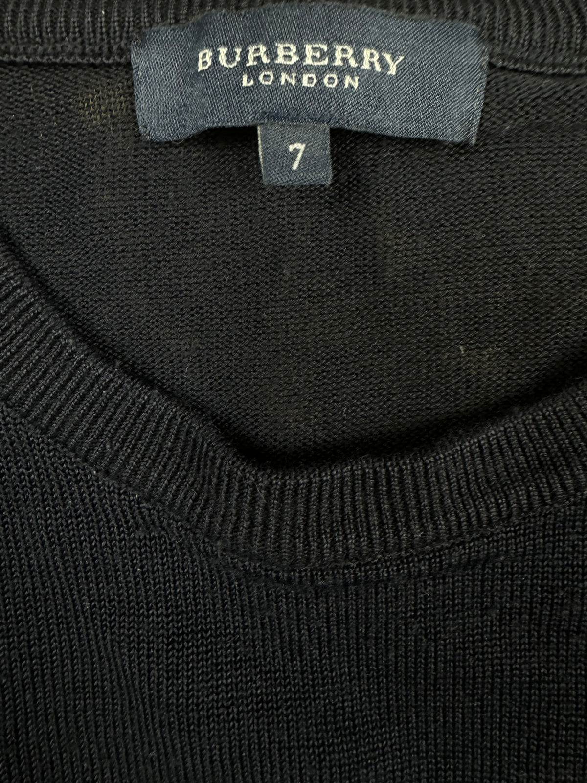 vintage black Burberry knittedsweater {L}