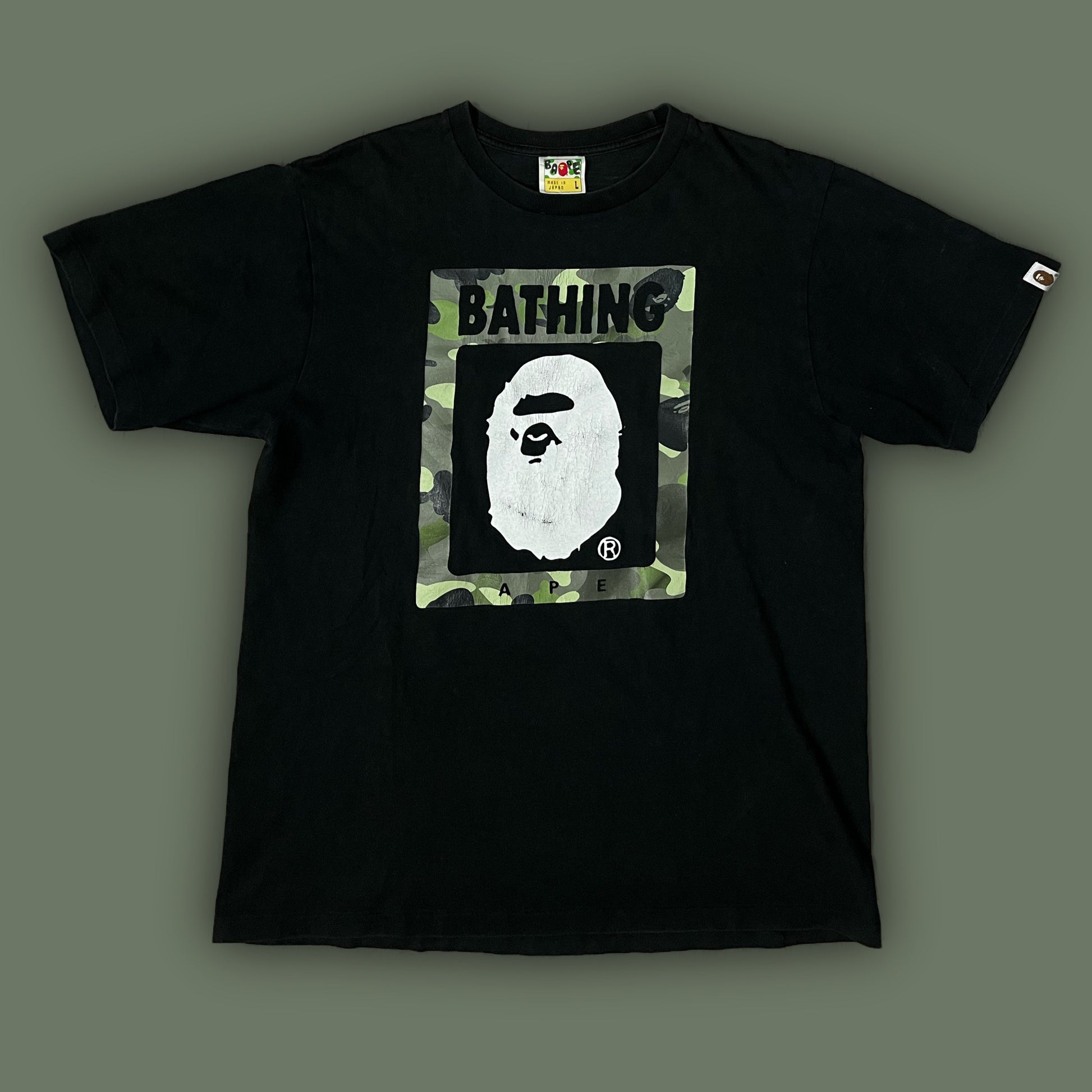 vintage BAPE a bathing ape t-shirt {L}