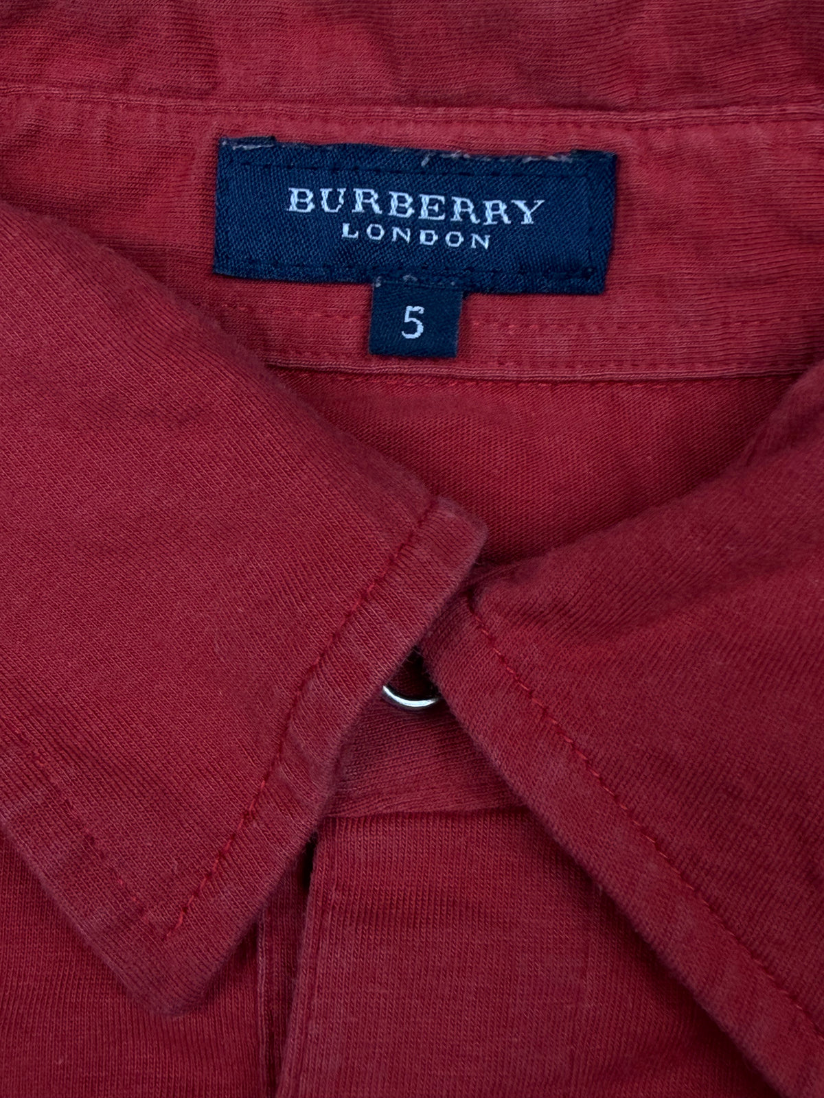 vintage Burberry polo long {L}