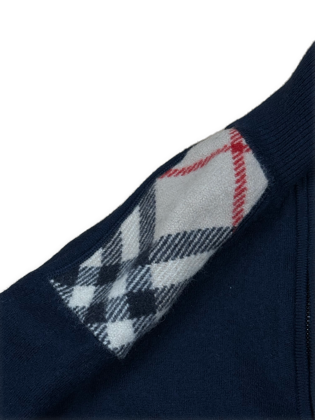 vintage Burberry quarterzip {S}