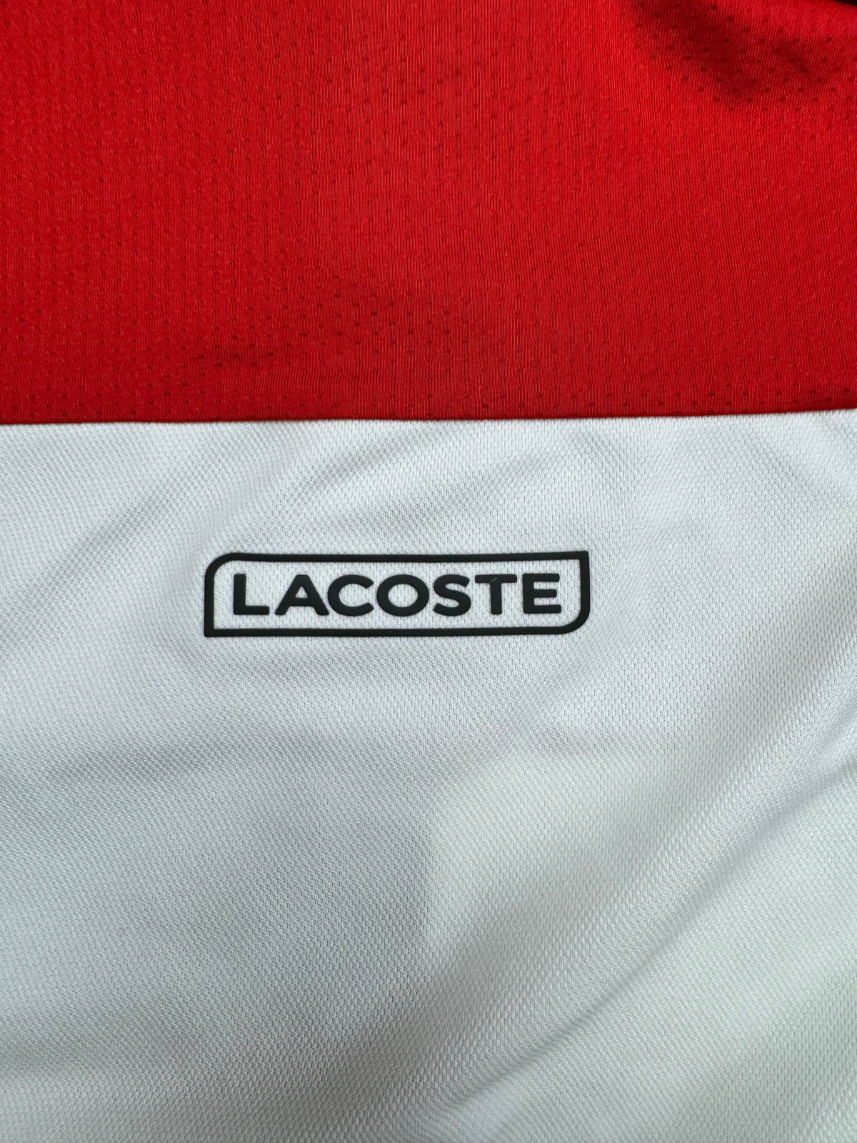 red Lacoste polo {XS}