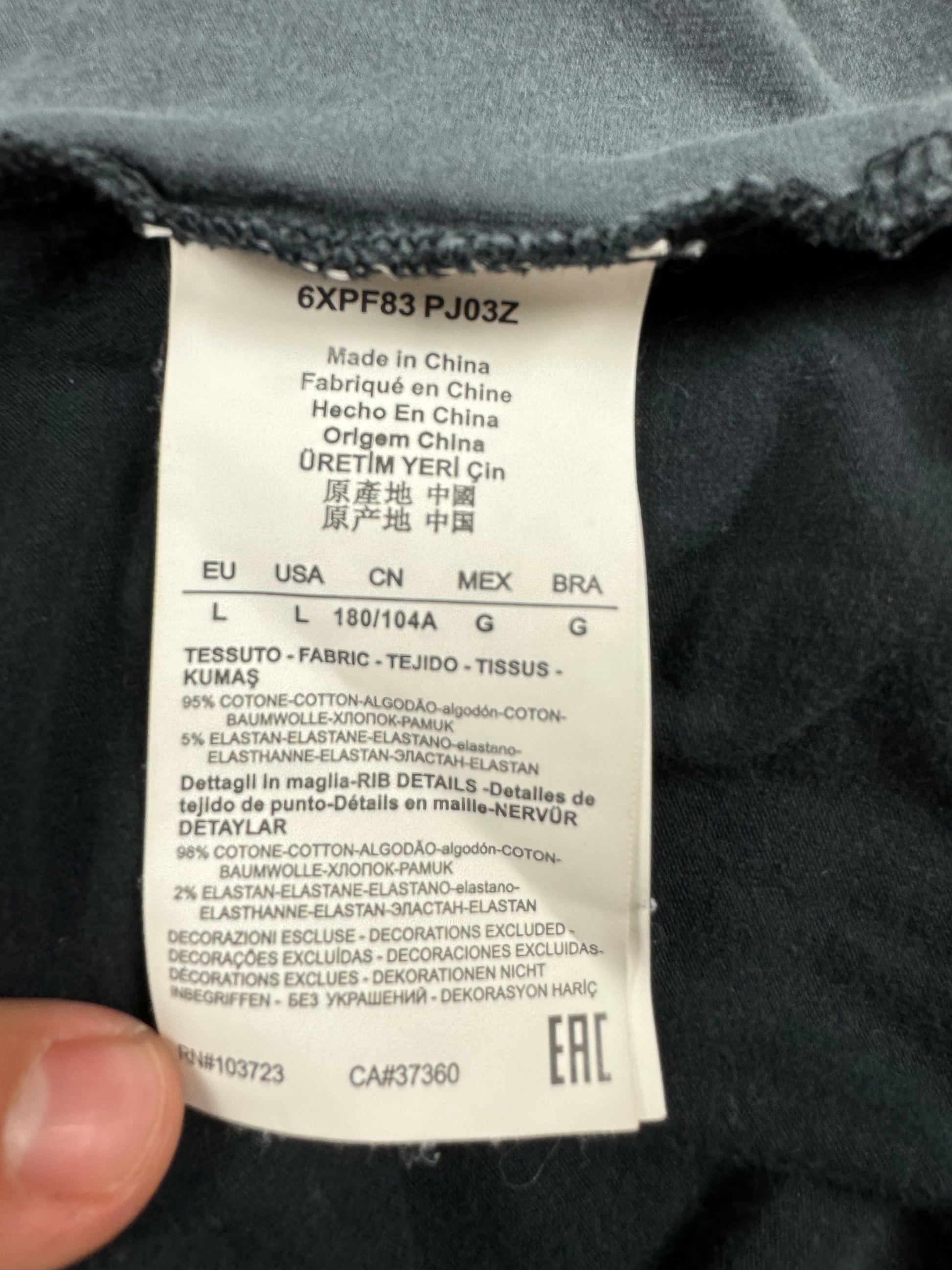 vintage EA7 Emporio Armani polo long {M}