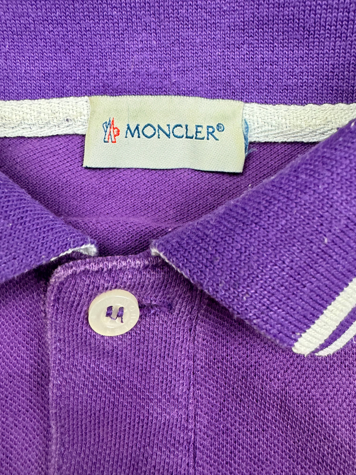 vintage purple Moncler polo {S}