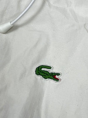 white Lacoste windbreaker {L}