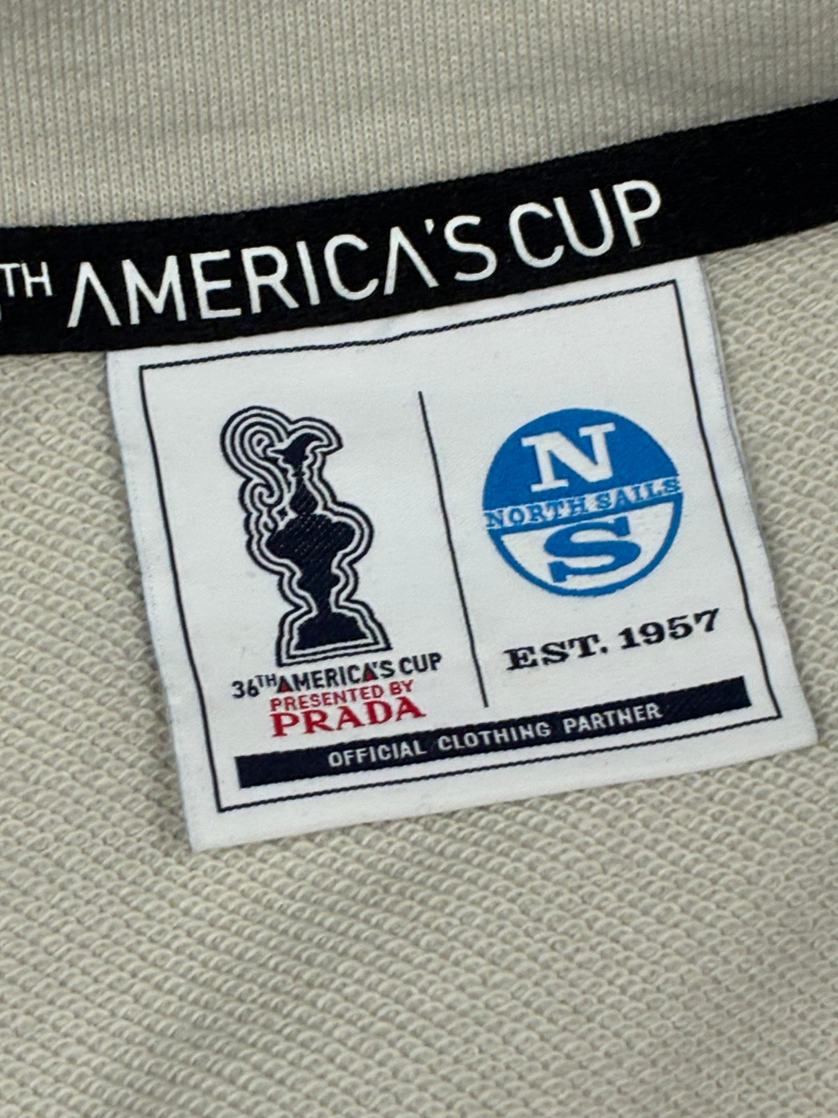 vintage Prada 36th Americas Cup x North Sails sweatjacket {XL}