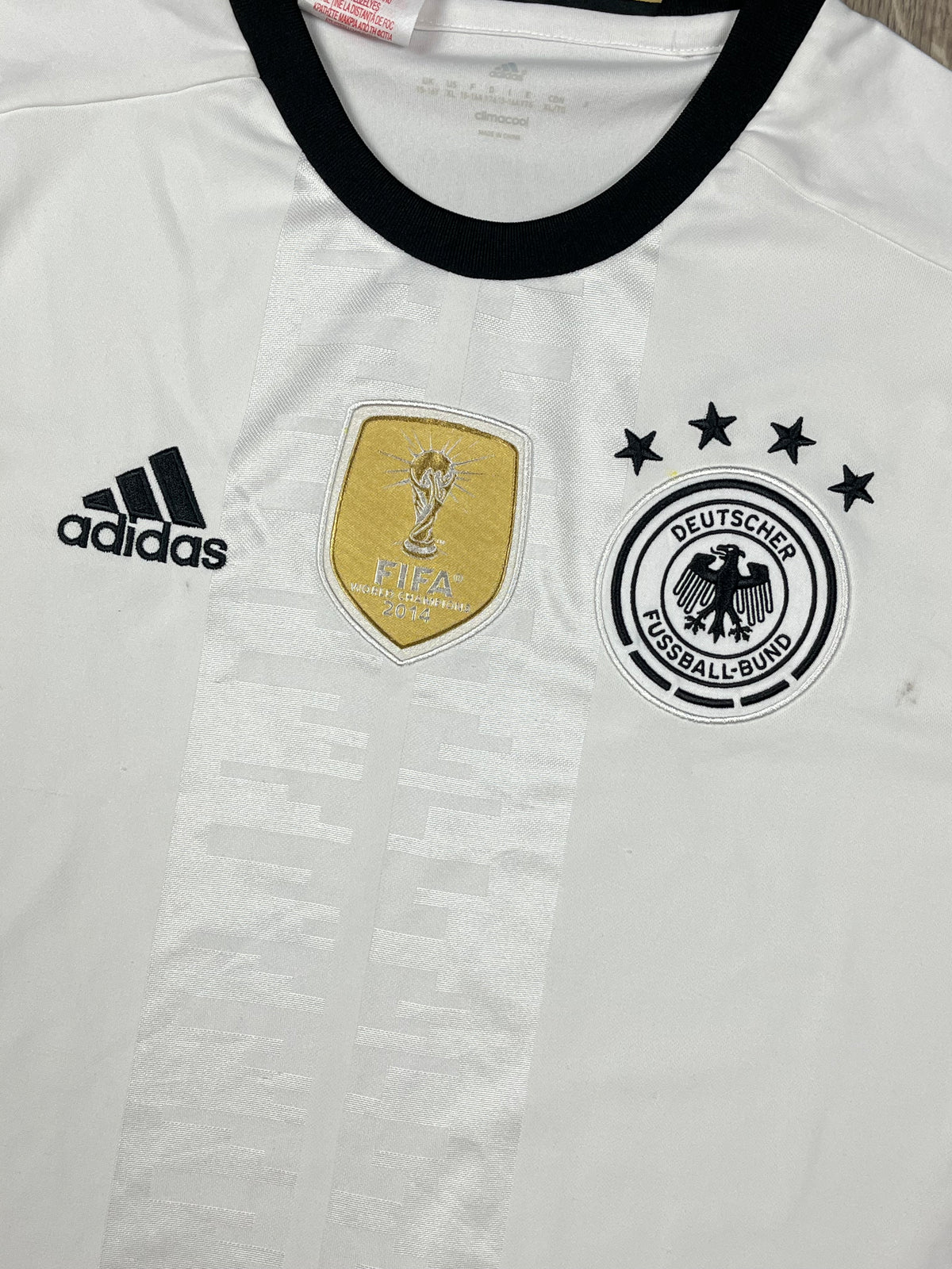 white Adidas Germany home jersey {S}