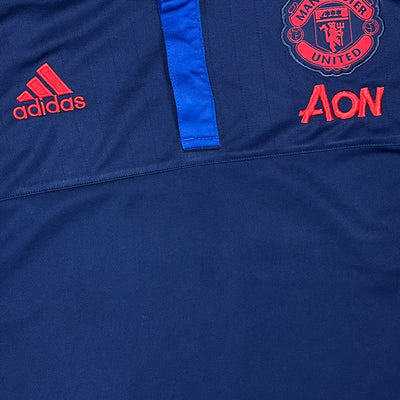 vintage Adidas Manchester United polo {L}
