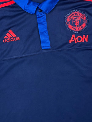 vintage Adidas Manchester United polo {L}