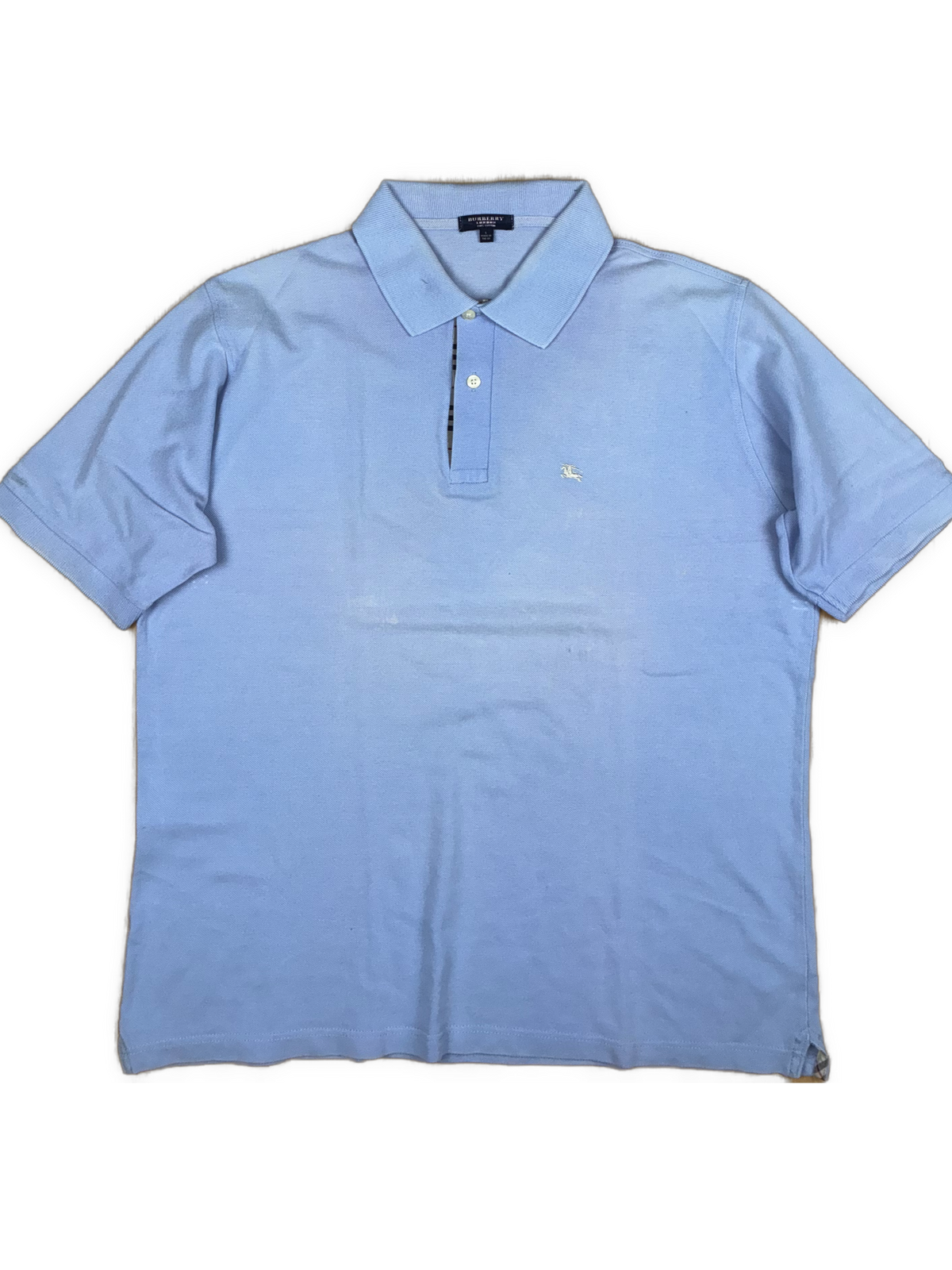 vintage babyblue Burberry polo {L}