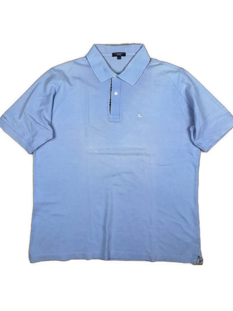 vintage babyblue Burberry polo {L}