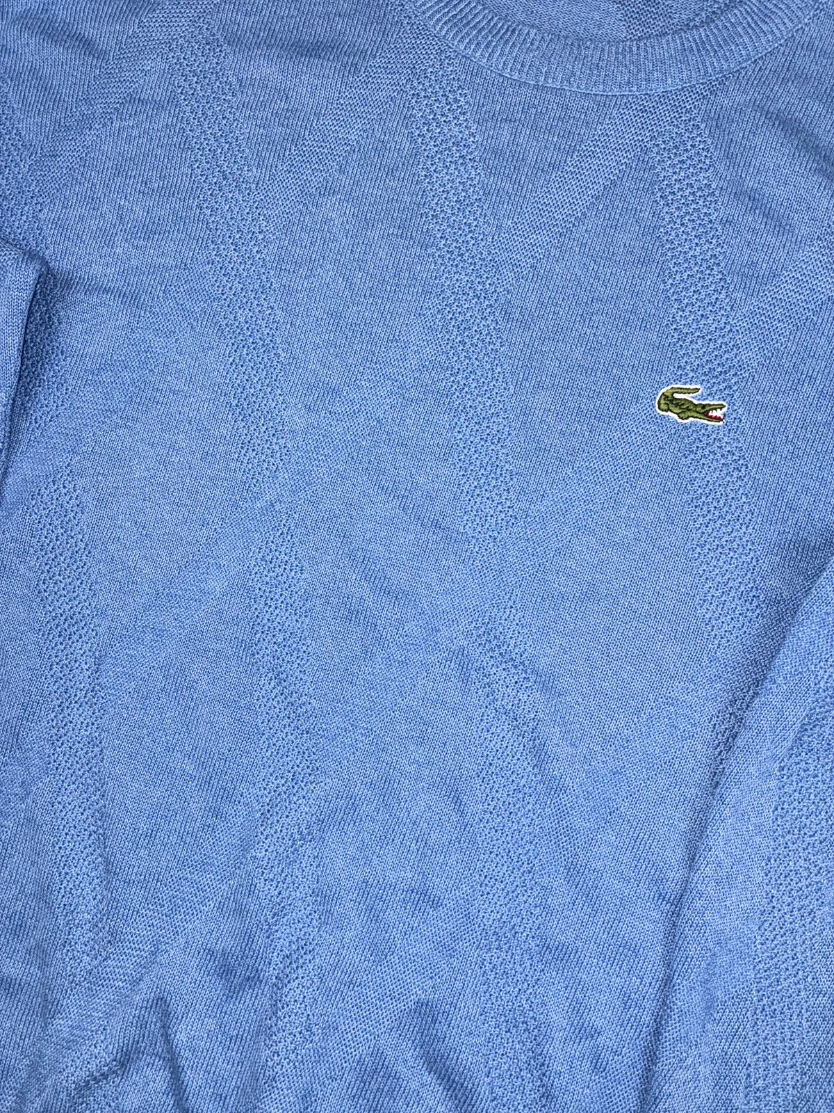 vintage babyblue Lacoste knittedsweater {L}