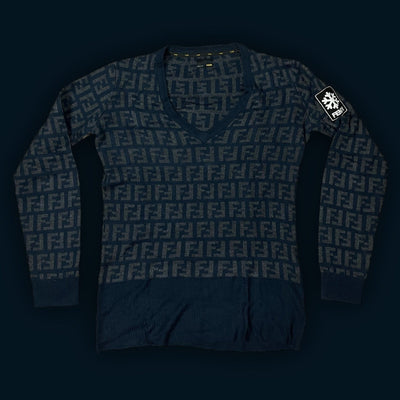 vintage Fendi monogram knittedsweater {S}