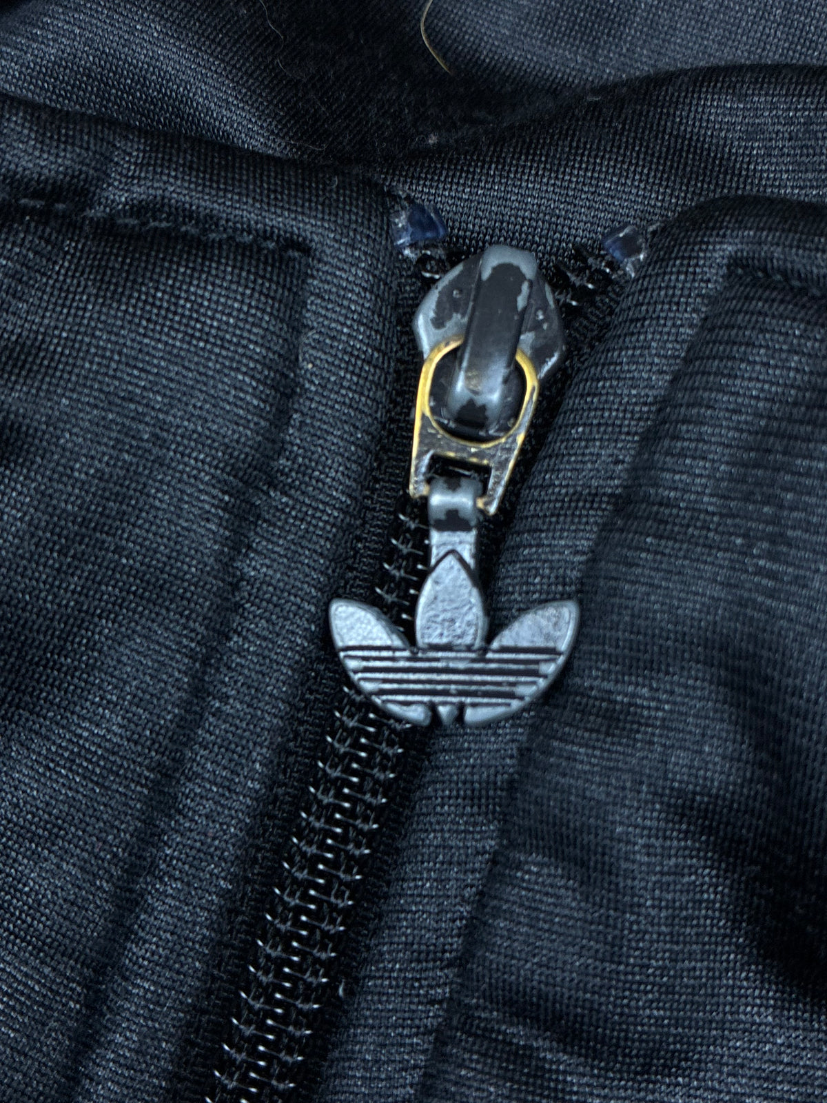 vintage Adidas firebird trackjacket wet look {L}