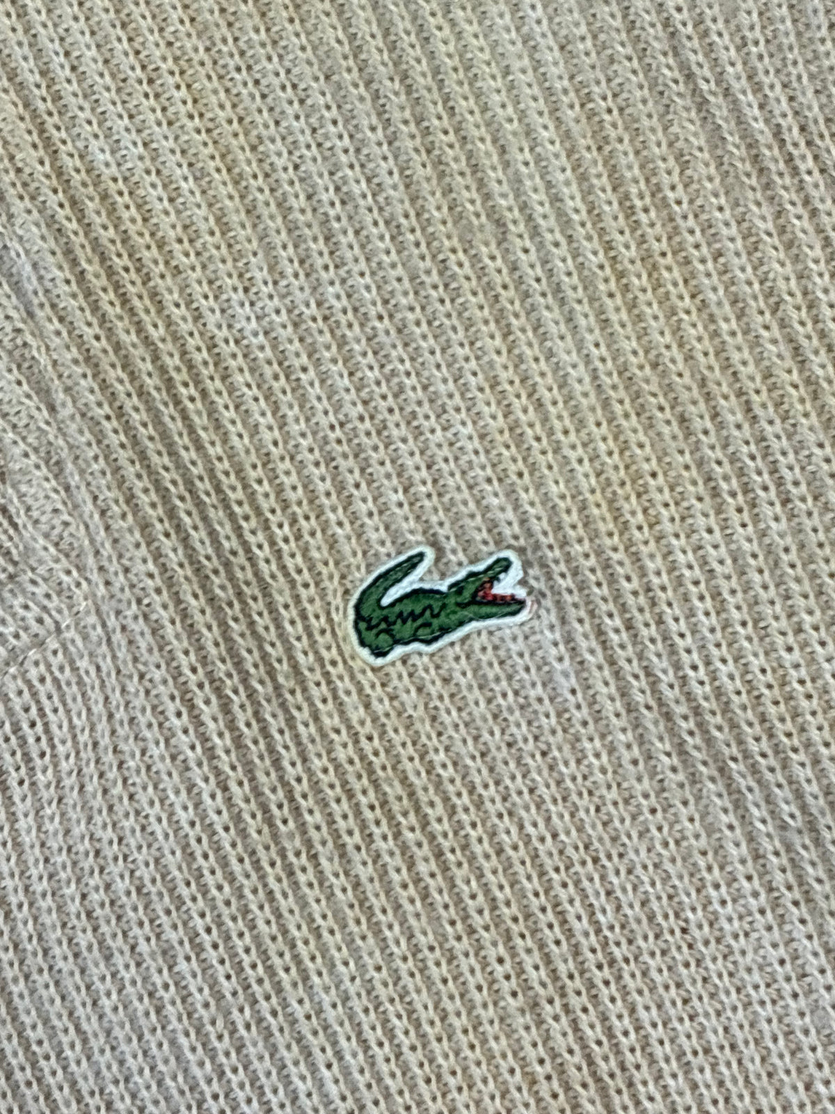 vintage Lacoste halfzip knittedsweater {M}