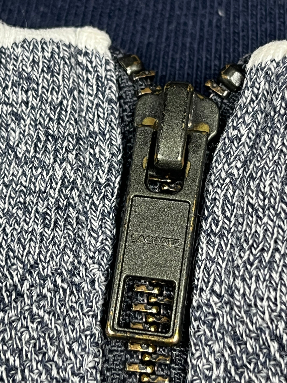 grey Lacoste sweatjacket {S}