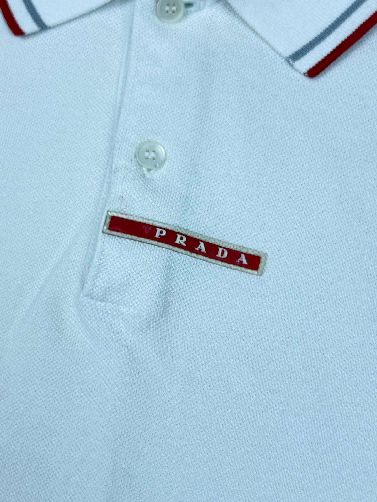 vintage white Prada polo long {L}