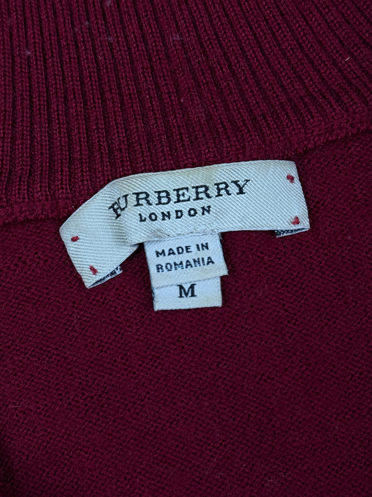 vintage Burberry quarterzip {M}