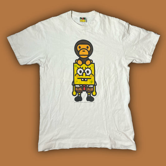 vintage BAPE a bathing ape X SpongeBob t-shirt {L}