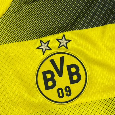yellow puma Borussia Dortmund 2017-2018 home jersey {XL}