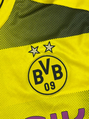 yellow puma Borussia Dortmund 2017-2018 home jersey {XL}