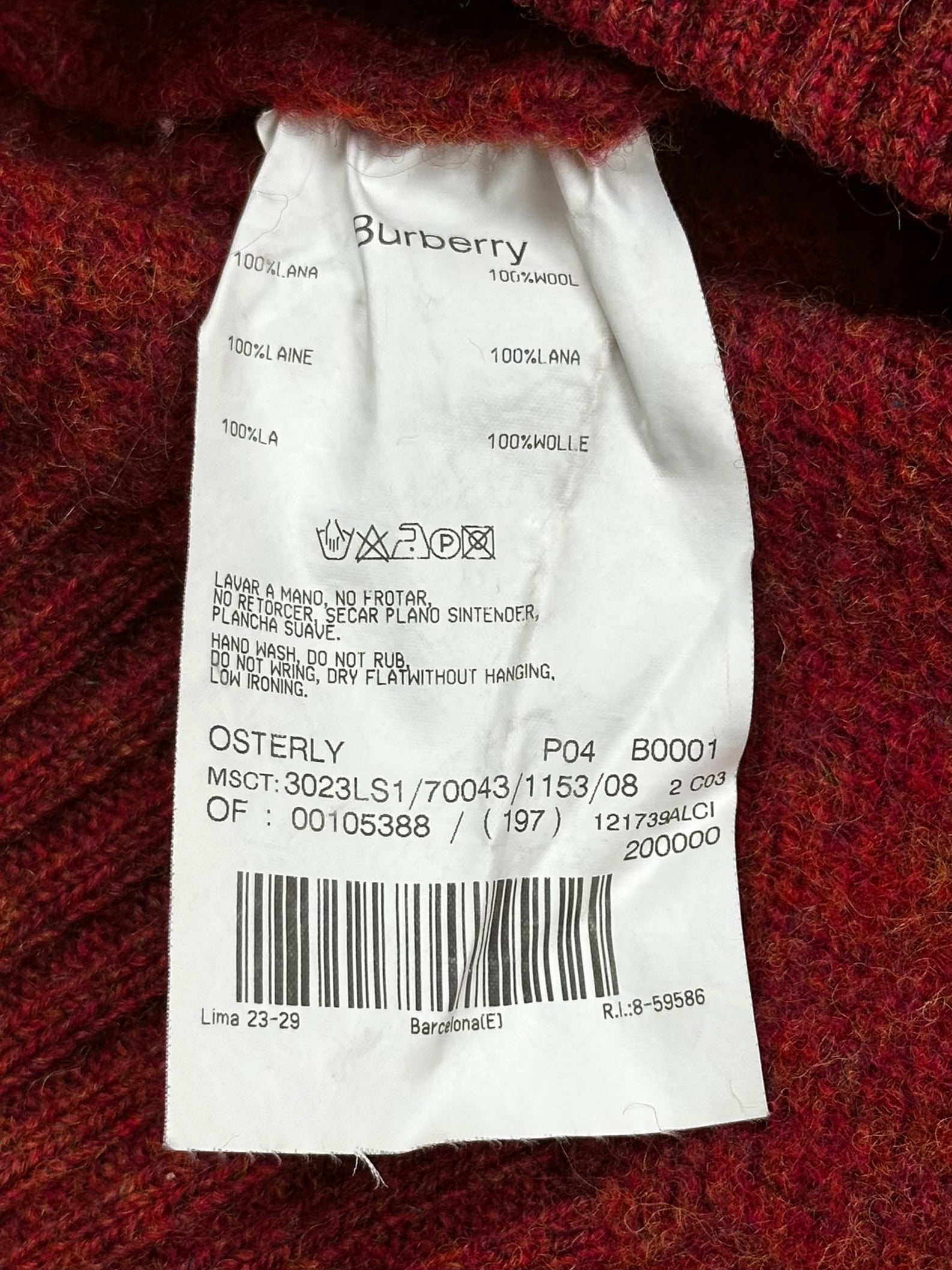 vintage Burberry knittedsweater {M}