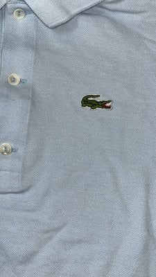 vintage babyblue Lacoste polo {S}